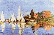 Claude Monet Regatta at Argenteuil Spain oil painting artist